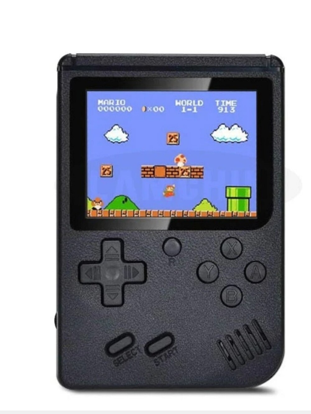 Plus Handheld Game System 3.0in Backlit Screen Rechargeable TV Out Black